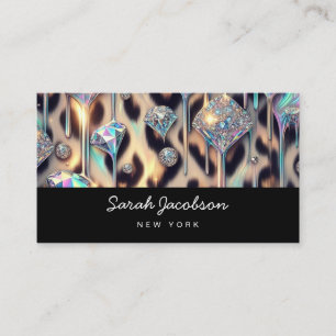 Posh Luxury Opal Iridescent Style Business Card