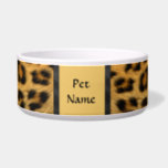 Posh Pet  Leopard Pattern - Customize Bowl at Zazzle