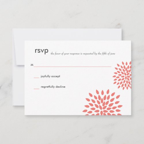 Posh Petals | Coral | RSVP