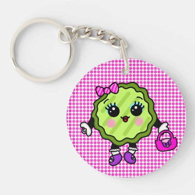 Posh Pickle | Pretty Blinged Up Keychain (Front)