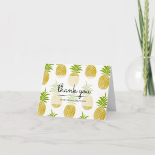 Posh Pineapple Thank You Card
