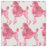 Posh Pink Poodle Fabric