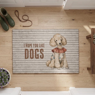 Posh Poodle Doodle Dog Funny Doormat