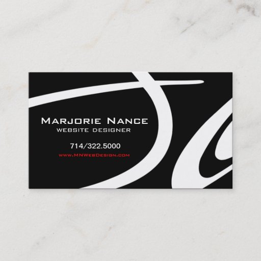 Customizable Posh Popp - Website Designer Business Cards