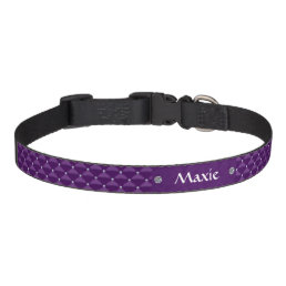 Posh Purple &amp; Silver Bling Pet Collar