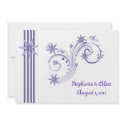 Posh Purple Wedding Invitations invitation