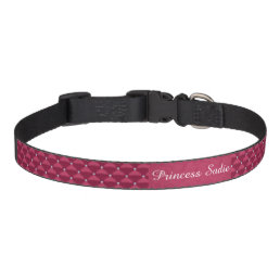 Posh Red Violet &amp; Silver Bling Pet Collar