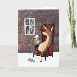 Posh Reindeer Holiday Card