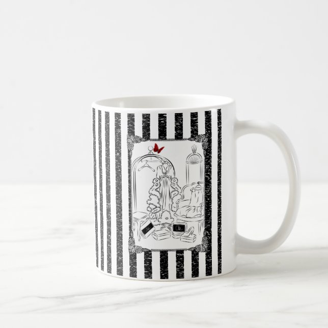 Posh Wardrobe Striped Room Coffee Mug (Right)