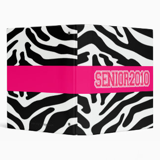 Posh Zebra Print Custom Binder
