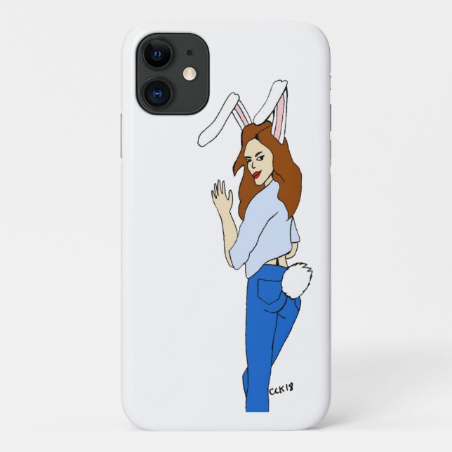 posing bunnygirl Case-Mate iPhone case (Back)