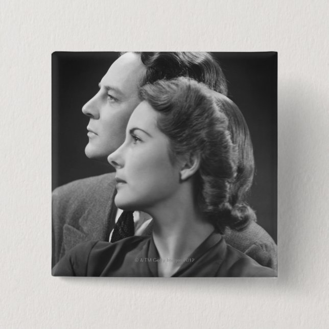 Posing Couple Button (Front)