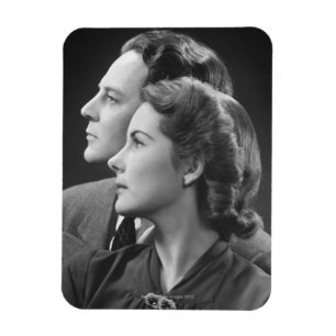 Posing Couple Magnet