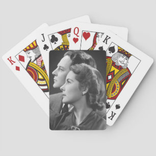 Posing Couple Poker Cards
