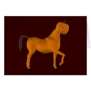Posing Halloween Horse Cards