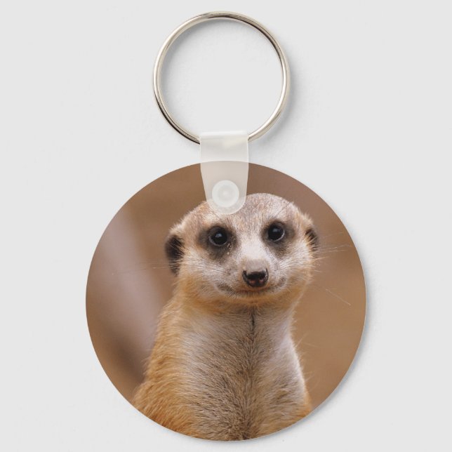 Posing Meerkat Keychain (Front)