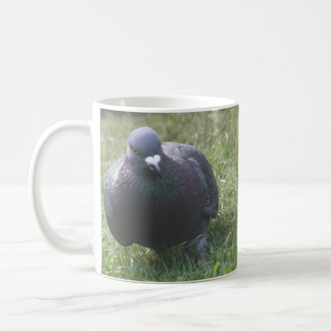 Posing Pigeon Mug (Left)