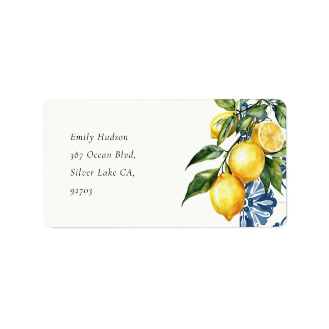 Positano Amalfi Coast Italian Label (Front)