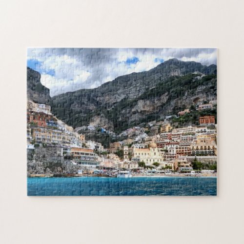 Positano Amalfi Coast Italy Italian scenic photo Jigsaw Puzzle