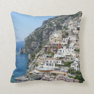 Positano, Amalfi Coast Italy Throw Pillow