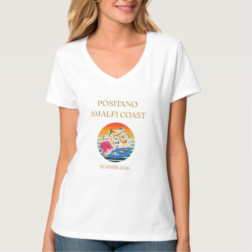 Positano Amalfi Coast T-Shirt - Summer 2026 Tee