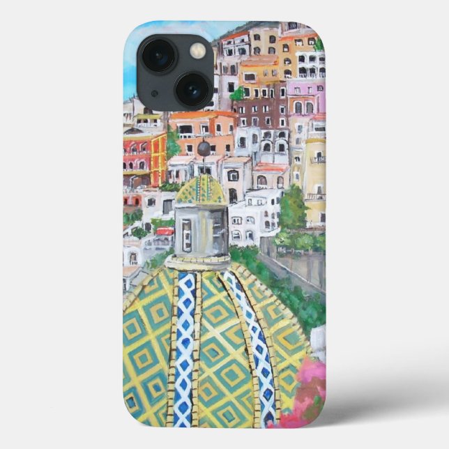 Positano, Apple iPhone X, Barely There Phone Case (Back)