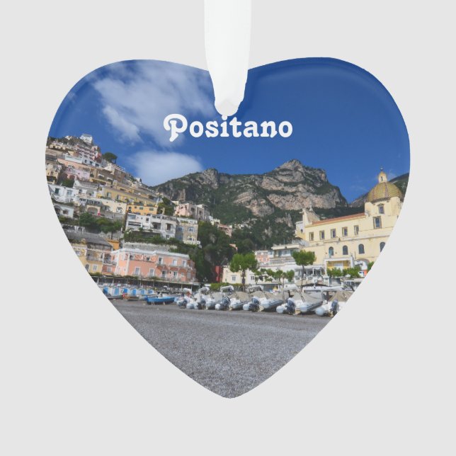 Positano Beach Ornament (Front)