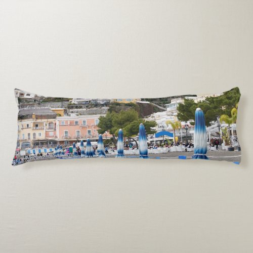 Positano Beach Umbrellas Dream 1 travel wall  Body Pillow