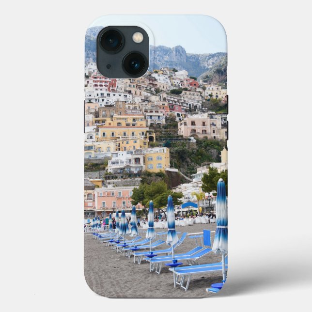 Positano Beach Umbrellas Dream #1 #travel #wall  Case-Mate iPhone Case (Back)