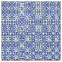 Positano Blue And White Vintage Italian Tile Print Fabric