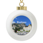 Positano Ceramic Ball Christmas Ornament