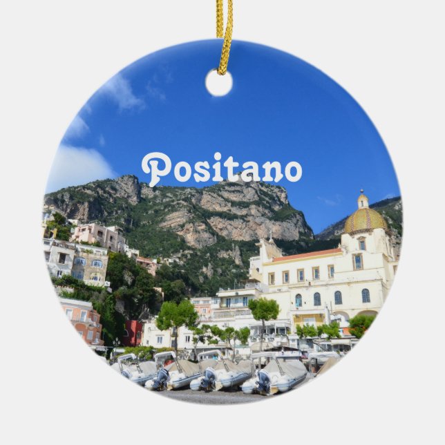 Positano Ceramic Ornament (Front)