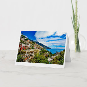 Positano Coast Foil Greeting Card