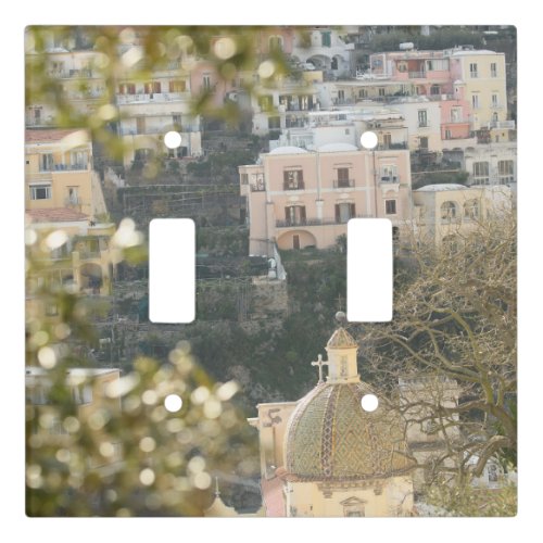 Positano Dome Beauty 1 travel wall art  Light Switch Cover