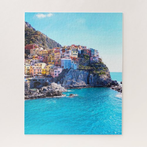 Positano Italy Cinque Terre scenic photo Jigsaw Puzzle