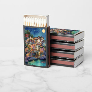 Positano, Italy – Coastal Village & Starry Sky Matchboxes