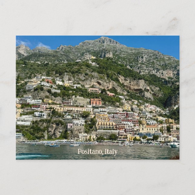 Positano, Italy Design Postcard (Front)