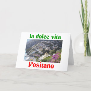 Positano Italy Holiday Card
