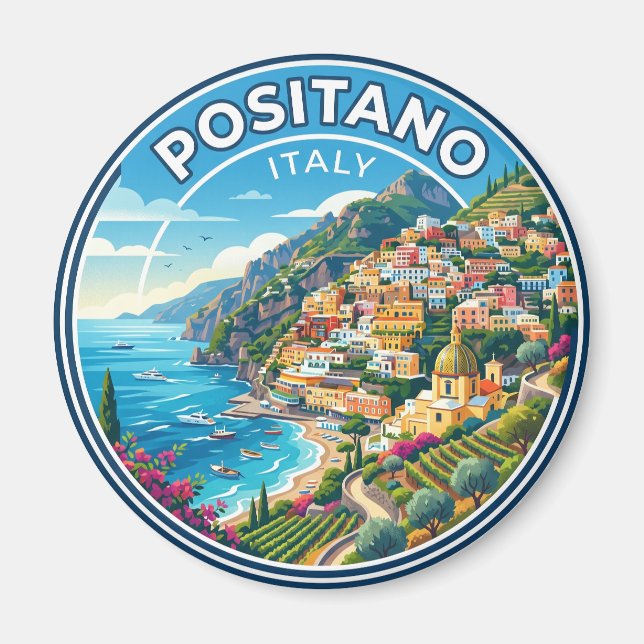 Positano Italy Magnet (Front)