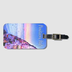 Positano, Italy Sunset Luggage Tag