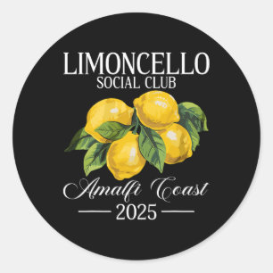 Positano Italy Vacation Limoncello Amalfi Coast Va Classic Round Sticker