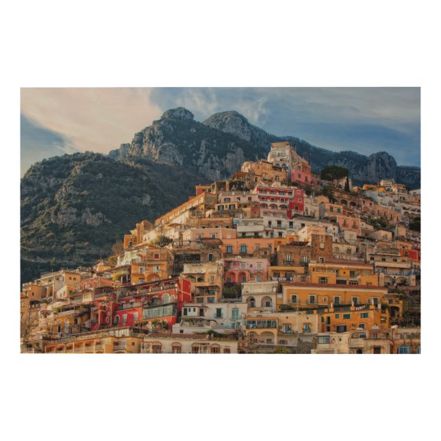 Positano, Italy Wood Wall Art (Front)