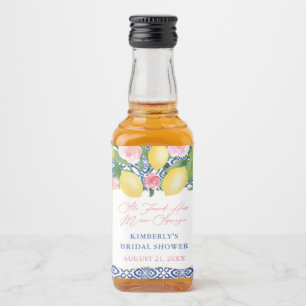 Positano Lemons Main Squeeze Bridal Shower Favors Liquor Bottle Label