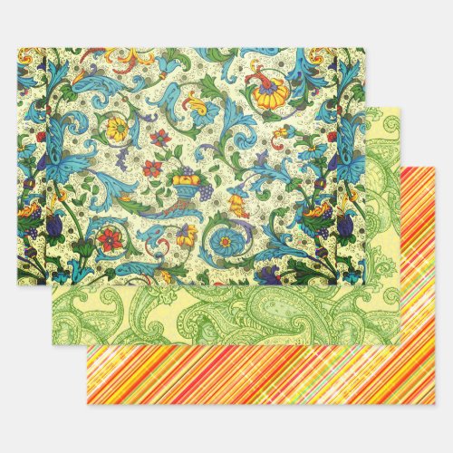 Positano Melange Figeroa Pattern sampler Wrapping Paper Sheets