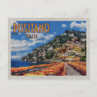Positano Modern Distressed Vintage Travel