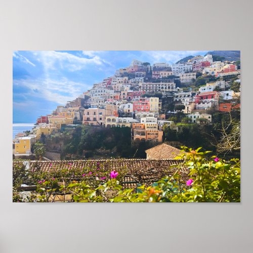 Positano _ Picturesque Italian Coastal Town Photo Poster