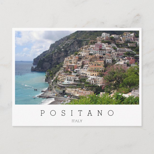 Positano town at the Amalfi coast in Italy Postcard (Front)