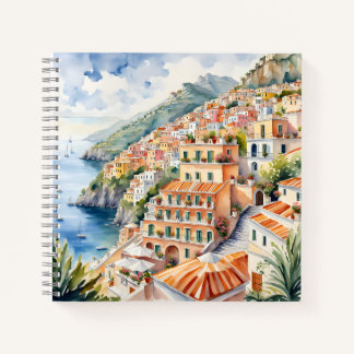 Positano: Watercolor Charm Italy's Amalfi Coast Notebook