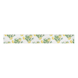 Positano Watercolor Lemons Co-ordinating Grosgrain Ribbon