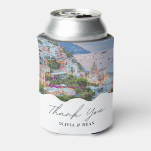 Positano Wedding Favor Custom Can Cooler